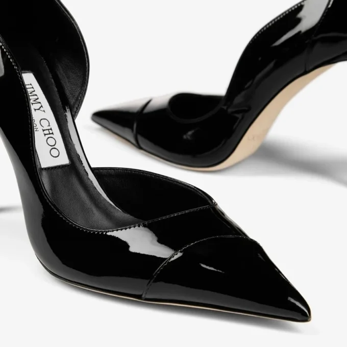 Décolleté Brigitte 100 in vernice nera Décolleté Brigitte 100 in vernice nera