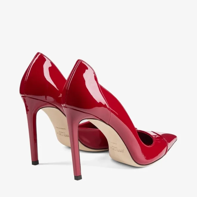 Décolleté Brigitte 100 in vernice rosso rubino Décolleté Brigitte 100 in vernice rosso rubino