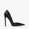 Décolleté Brigitte 120 in raso nero