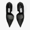 Décolleté Brigitte 120 in raso nero