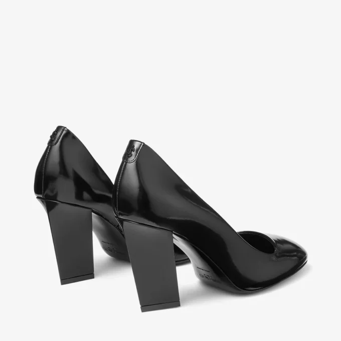 Décolleté Farren 85 in morbida pelle spazzolata nera Décolleté Farren 85 in morbida pelle spazzolata nera