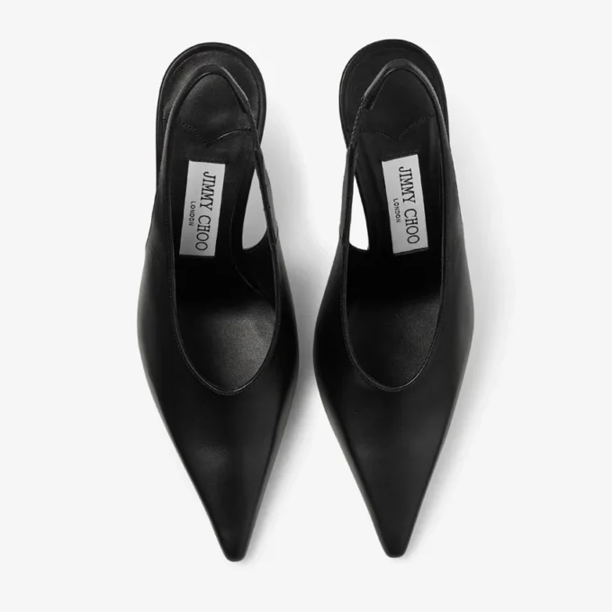Décolleté Isa 95 in pelle nera