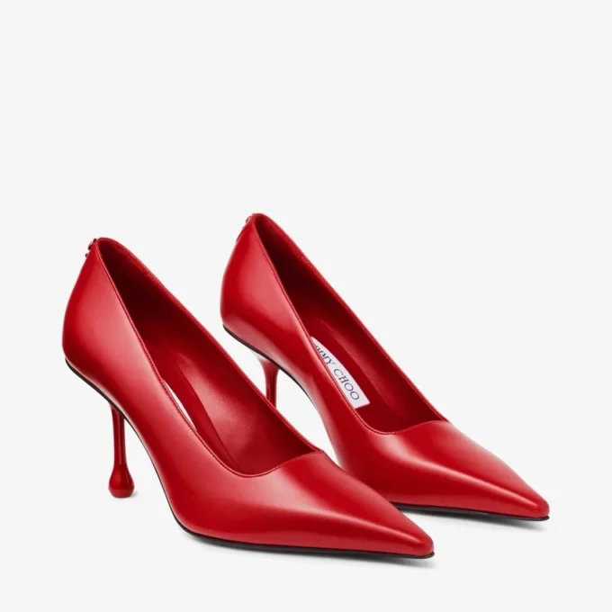 Décolleté Ixia 80 in pelle rosso rubino Décolleté Ixia 80 in pelle rosso rubino