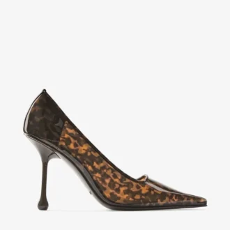 Décolleté Ixia 95 in TPU color ambra tartarugato