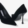 Décolleté Ixia 95 in velluto nero