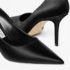 Décolleté Love 85 in raso nero