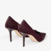 Décolleté Love 85 in rete color merlot intenso con cristalli Galaxy