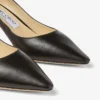 Décolleté Romy 60 in pelle di capretto nera a punta