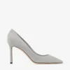 Décolleté Romy 85 in camoscio color tortora