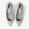 Décolleté Romy 85 in camoscio color tortora