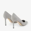 Décolleté Romy 85 in camoscio color tortora