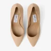 Décolleté Romy 85 in pelle scamosciata color chai
