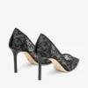 Décolleté Romy 85 in pizzo nero jimmy choo