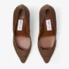 Décolleté Romy 85 in raffia fine color cuoio