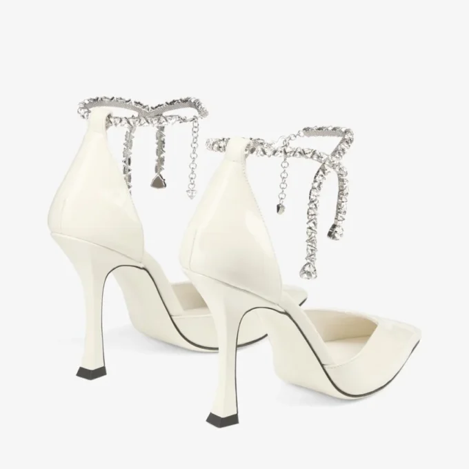 Decolleté Stevie 100 in vernice color latte Decolleté Stevie 100 in vernice color latte