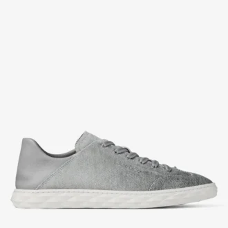 Diamond Flex M Sneakers basse in mix di denim e pelle scamosciata color tortora