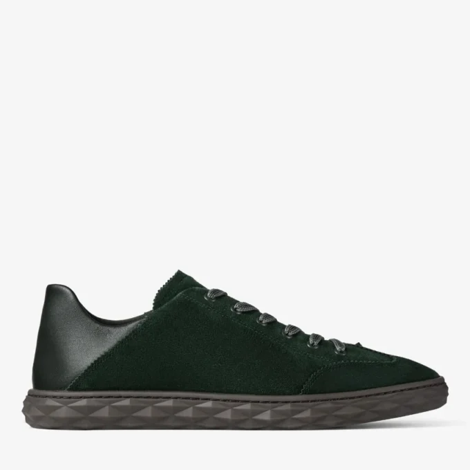 Diamond Flex M Sneakers basse in mix di pelle e camoscio verde britannico Diamond Flex M Sneakers basse in mix di pelle e camoscio verde britannico
