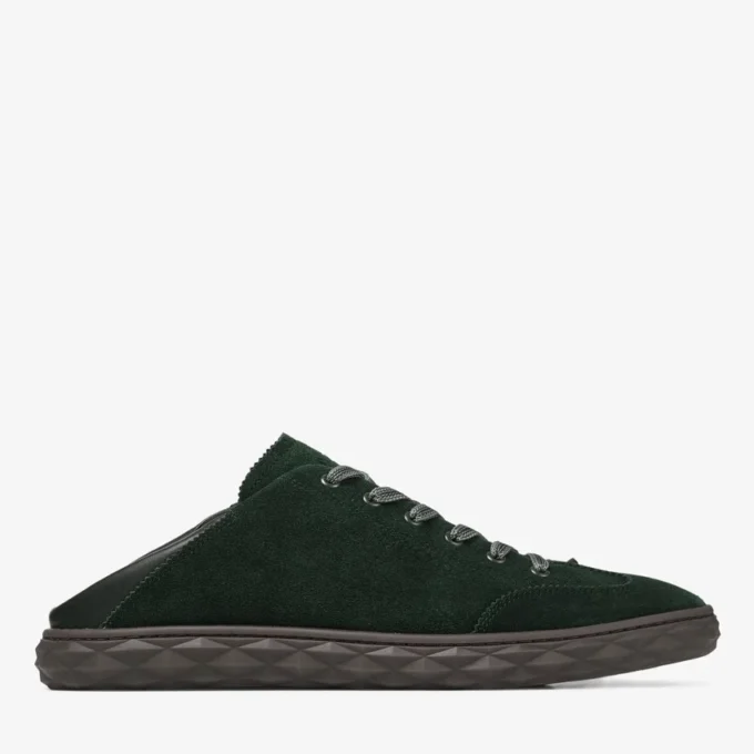 Diamond Flex M Sneakers basse in mix di pelle e camoscio verde britannico Diamond Flex M Sneakers basse in mix di pelle e camoscio verde britannico