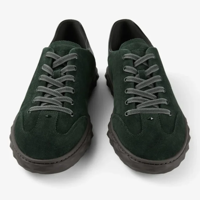 Diamond Flex M Sneakers basse in mix di pelle e camoscio verde britannico Diamond Flex M Sneakers basse in mix di pelle e camoscio verde britannico