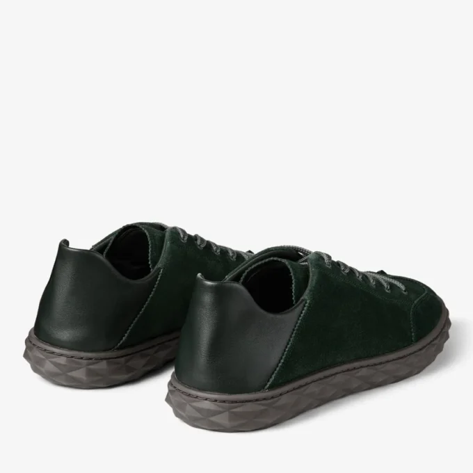 Diamond Flex M Sneakers basse in mix di pelle e camoscio verde britannico Diamond Flex M Sneakers basse in mix di pelle e camoscio verde britannico