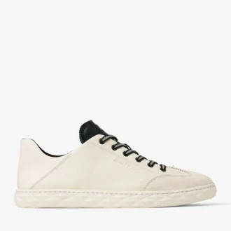 Diamond Flex M Sneakers basse in mix di pelle Latte e British Green