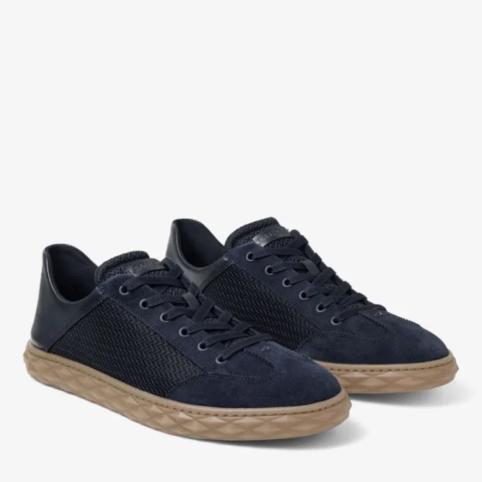 Diamond Flex M Sneakers basse in mix di pelle Midnight e mesh traspirante testurizzato Diamond Flex M Sneakers basse in mix di pelle Midnight e mesh traspirante testurizzato