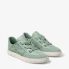 Diamond Light Flex F Sneakers basse con lacci in mix di pelle verde e pelle traforata Diamond Light Flex F Sneakers basse con lacci in mix di pelle verde e pelle traforata