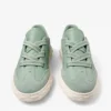 Diamond Light Flex F Sneakers basse con lacci in mix di pelle verde e pelle traforata Diamond Light Flex F Sneakers basse con lacci in mix di pelle verde e pelle traforata