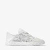 Diamond Light Flex F Sneakers basse in mix di pelle bianca e pelle traforata Diamond Light Flex F Sneakers basse in mix di pelle bianca e pelle traforata