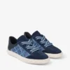 Diamond Light Flex F Sneakers in mix di pelle color marine e denim a trama incrociata