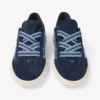 Diamond Light Flex F Sneakers in mix di pelle color marine e denim a trama incrociata