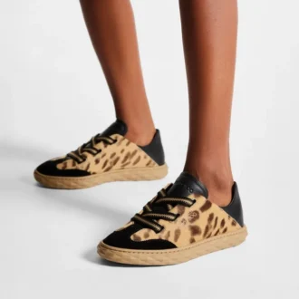 Diamond Light Flex F Sneakers in pelle di cavallino con stampa leopardata Diamond Light Flex F Sneakers in pelle di cavallino con stampa leopardata