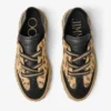 Diamond Light Flex F Sneakers in pelle di cavallino con stampa leopardata