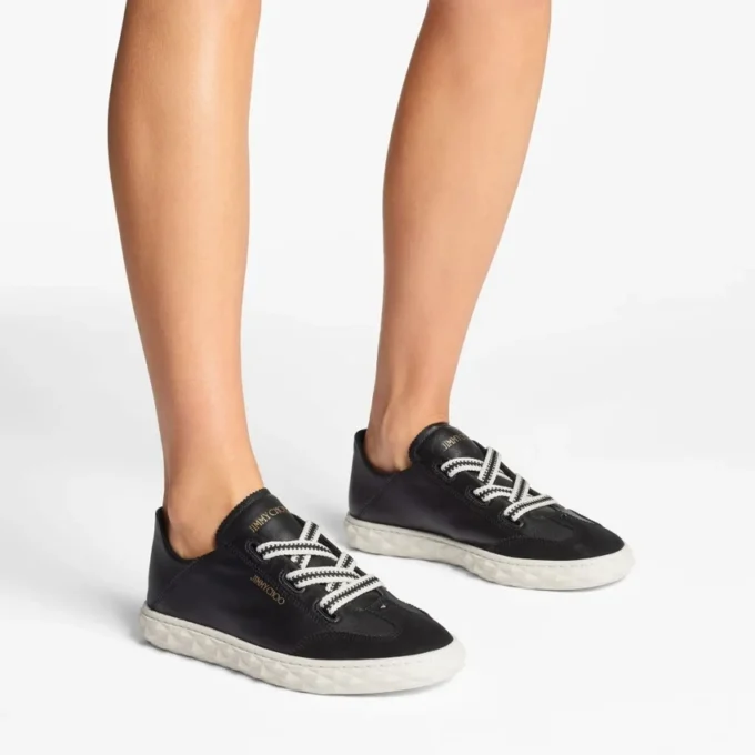 Diamond Light Flex F Sneakers in pelle nera