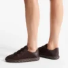Diamond Light Flex F Sneakers in pelle scamosciata e pelle color cioccolato