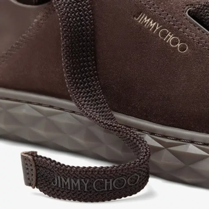 Diamond Light Flex F Sneakers in pelle scamosciata e pelle color cioccolato