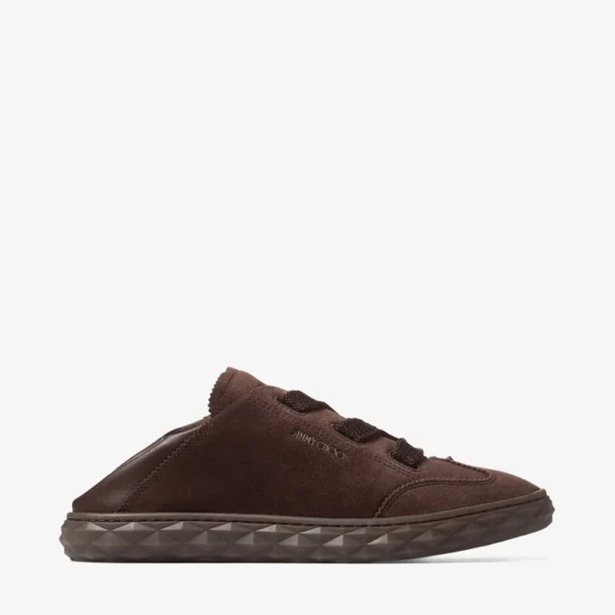 Diamond Light Flex F Sneakers in pelle scamosciata e pelle color cioccolato