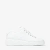 Diamond Light Maxi F Sneakers basse in pelle nappa bianca con suola a zeppa