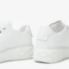 Diamond Light Maxi F Sneakers basse in pelle nappa bianca con suola a zeppa