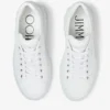 Diamond Light Maxi F Sneakers basse in pelle nappa bianca con suola a zeppa