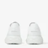 Diamond Light Maxi F Sneakers basse in pelle nappa bianca con suola a zeppa