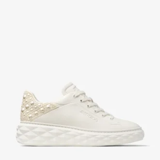 Diamond Maxi F Ii Latte Nappa Leather Pearl Trainers Diamond Maxi F Ii Latte Nappa Leather Pearl Trainers