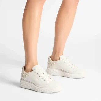 Diamond Maxi F Ii Latte Nappa Leather Pearl Trainers Diamond Maxi F Ii Latte Nappa Leather Pearl Trainers