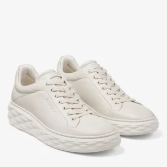 Diamond Maxi M Ii Sneakers con plateau in pelle nappa color gesso