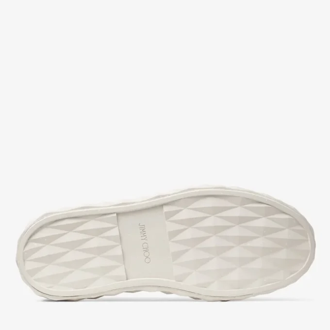 Diamond Maxi M Ii Sneakers con plateau in pelle nappa color gesso Diamond Maxi M Ii Sneakers con plateau in pelle nappa color gesso