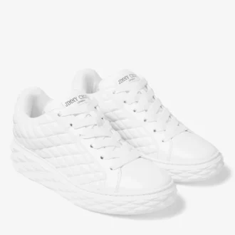 Diamond Maxi M Sneakers in pelle trapuntata Diamond White