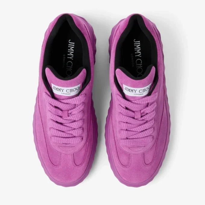 Diamond Maxi Retro M Sneakers basse in pelle scamosciata vellutata viola orchidea Diamond Maxi Retro M Sneakers basse in pelle scamosciata vellutata viola orchidea