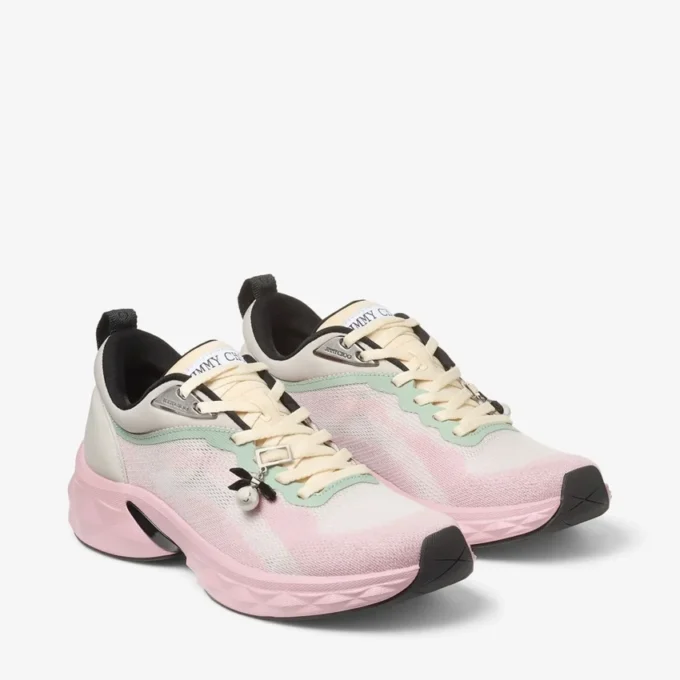 Diamond Run F Sneakers in misto jacquard a maglia Moon and Rose