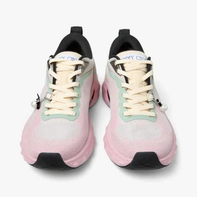 Diamond Run F Sneakers in misto jacquard a maglia Moon and Rose