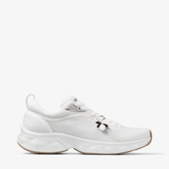 Diamond Run F Sneakers in misto jacquard e maglia bianca Diamond Run F Sneakers in misto jacquard e maglia bianca